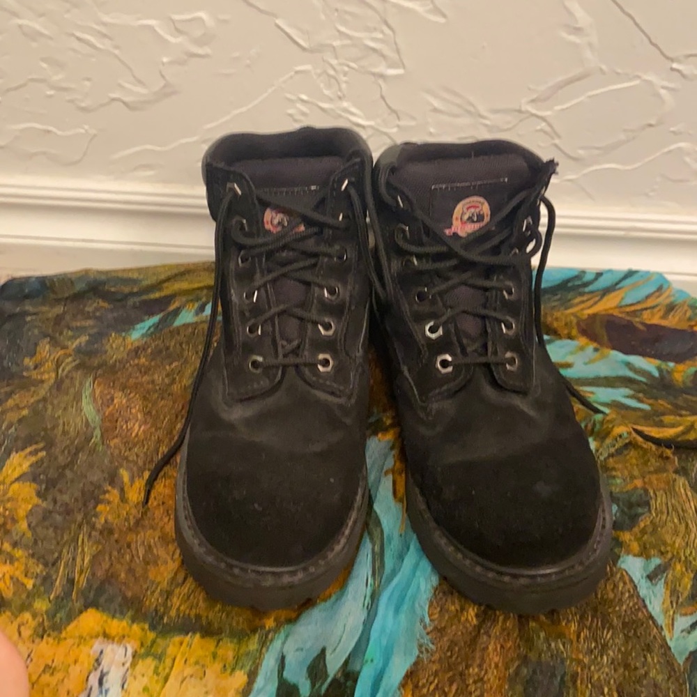 Steel toed boots